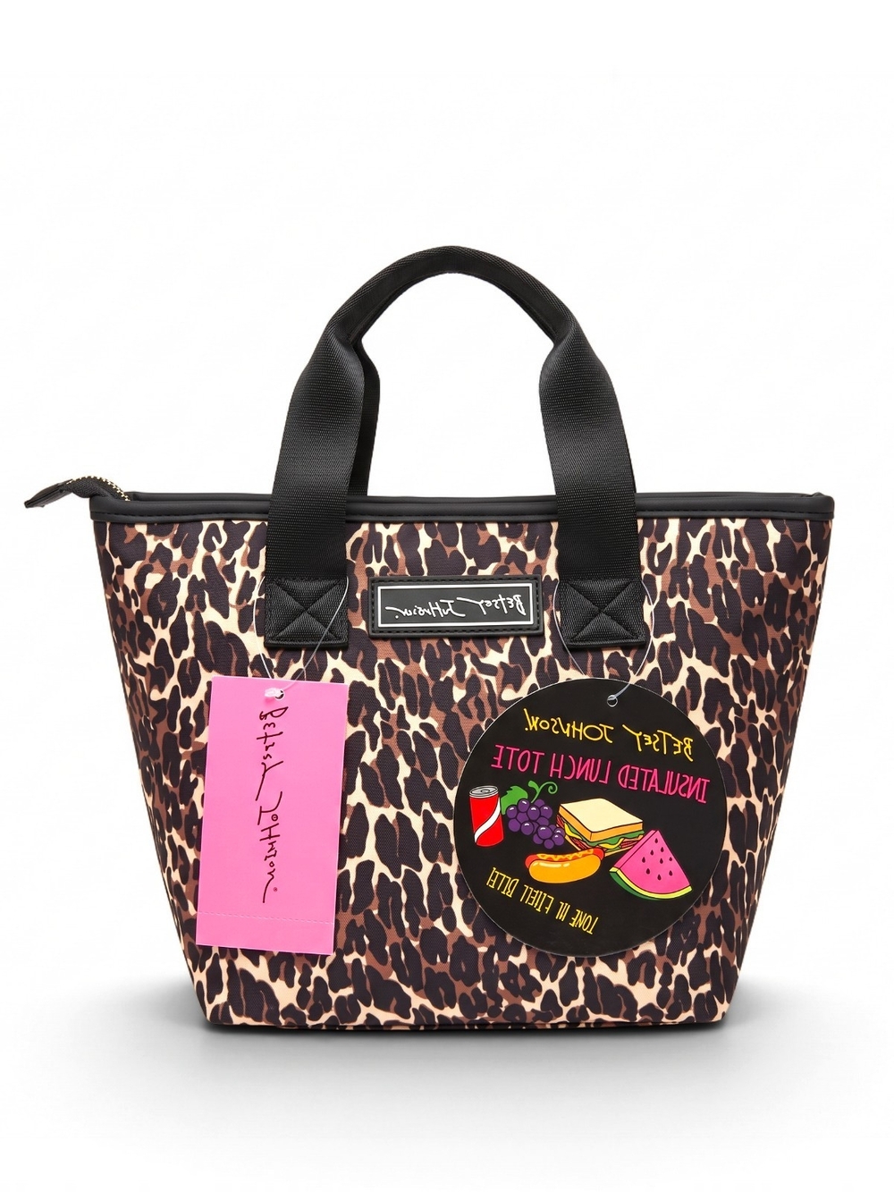 Betsey Johnson Leopard Print Insulated Lunch Tote Bag NWT TBJ-0460